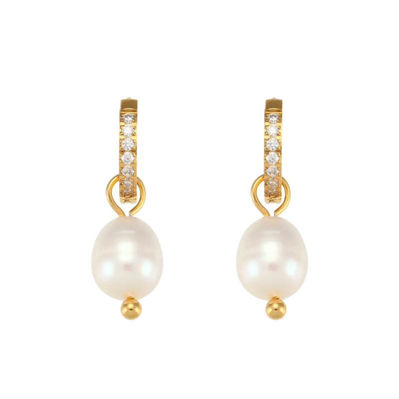 Charlery Oorbellen Diamond Pearl