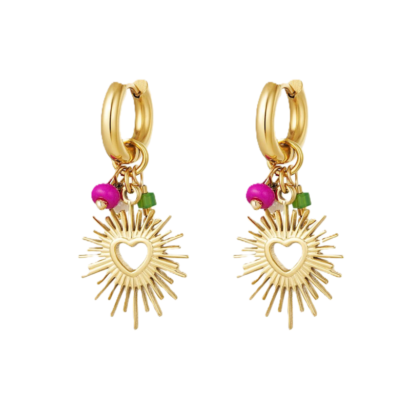 Charlery Oorbellen Summer of Love goud