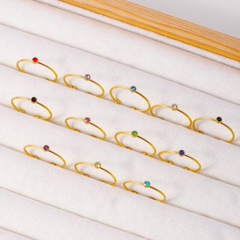 Charlery Ring Geboortemaand Birthstone