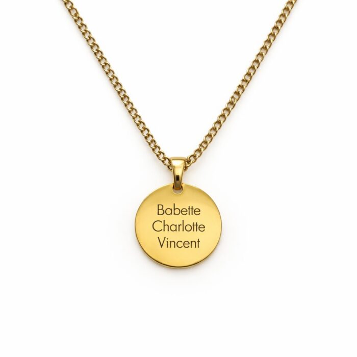 Heren Ketting met Naam goud